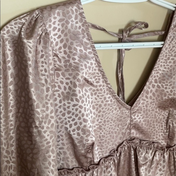 Pink Cheetah Babydoll Dress - Picture 2 of 5